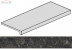 Плитка Italon Рум Стоун Блэк ступень фронтальная (33x120)